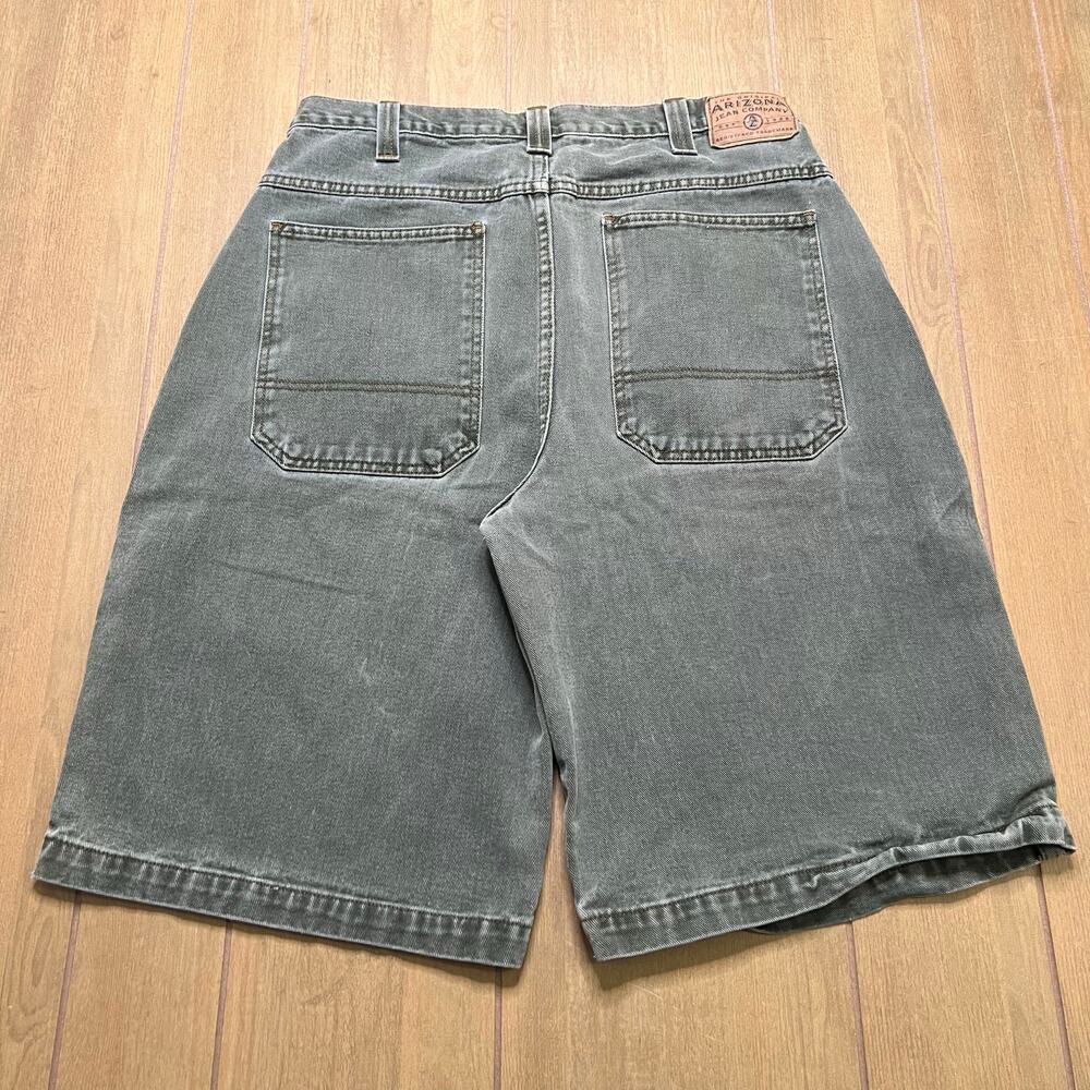 Vintage Arizona Jean Co. Men shorts Sz‎ 36 Faded Green Y2K Baggy Loose - Picture 8 of 14